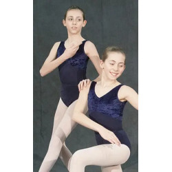 Leotard, "Rose", Navy Blue Cotton