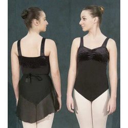 Leotard, "Verity", Black Cotton
