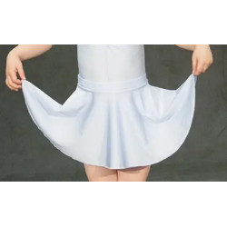 Circular skirt, pale blue nylon