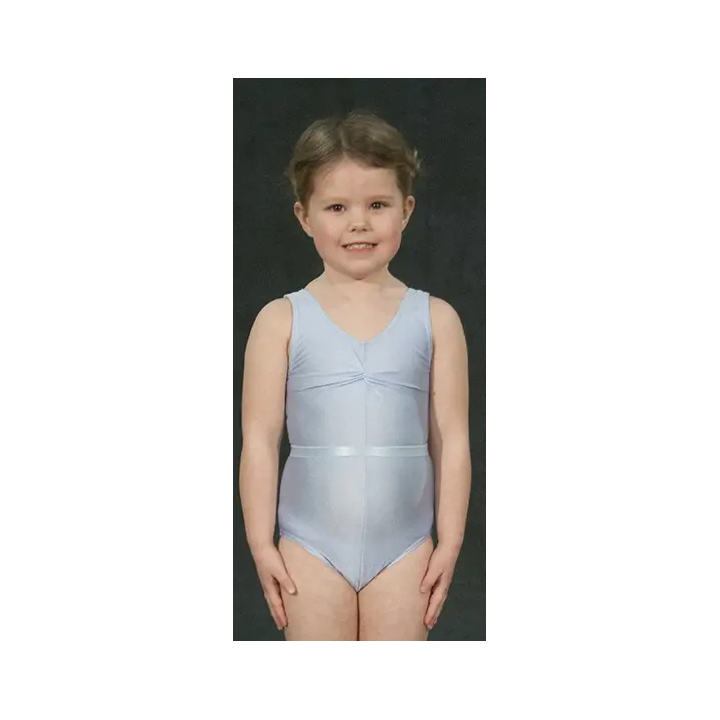 Leotard, "Louise", Pale Blue Nylon Lycra